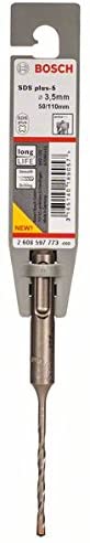 Bosch 2608597773 SDS-Plus-5 Hammer Drill Bits, Blue, 3.5mm x 50mm x 110mm