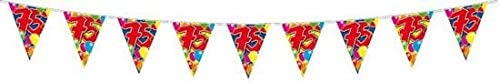 Folat 04551 75th Birthday Garland Balloons-10 m, Multi Colours, Large - Image 2