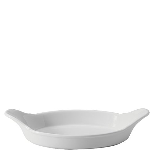 Utopia Titan Oval Eared Dish 8.5inch / 22cm, Pack of 4, White