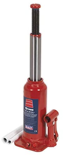 Sealey Sj10 Bottle Jack 10Tonne, White, 10 Ton - Image 4