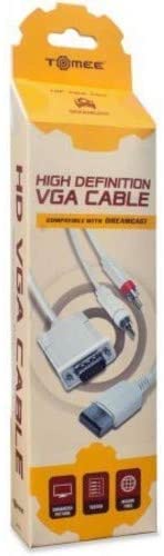 Tomee Sega VGA HD Cable with RCA Sound Adapter - Dreamcast by Tomee, Black