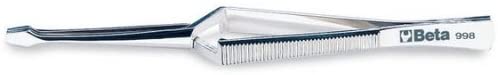 Beta 9980001 Model 998 150 Cross Knurled End Spring Tweezer, Made from Stainless Steel, Bright Finish, 150 mm Size