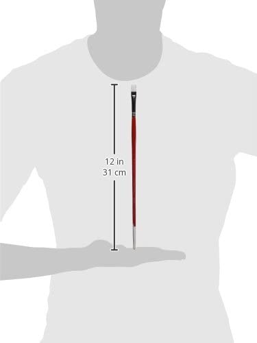 Winsor & Newton Series 237 Size 4 University Long Handled Bright Brush, White - Image 3