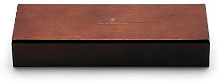 Graf von Faber-Castell Medium Classic Platinum Plated Fountain Pen - Grenadilla - Image 3