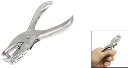 Sourcingmap Silver Tone Alloy Single Hole Punch Hand Tool for Paper Card - Image 2