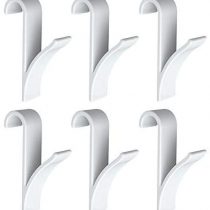 Wenko 81912500 Radiator Body Hooks, Set of 4 Plastic ABS 2.5 x 10.5 x 7 cm, Chrome