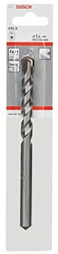 Bosch 1x CYL-3 Concrete Drill Bit (for Concrete Stone, Masonry, 12 x 90 x 150 mm, d 10 mm
