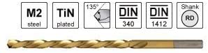 S&R Metal Drill Bit Set 1.5-6.5 mm - 13-Piece HSS Titanium-Coated, Blue, 1,5 - 6,5 mm - Image 3
