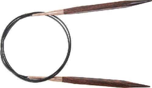 KnitPro 100 cm x 3 mm Cubics Fixed Circular Needles, Rosewood, 3.00mm - Image 2