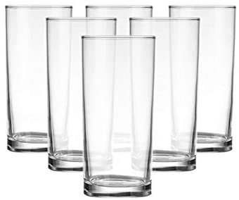 6x Clear 295ml Liberty Highball Glasses - Tall Hi Ball Glass Water Gin Juice Cocktail Drinking Glassware Tumblers Set - By LAV - Image 4