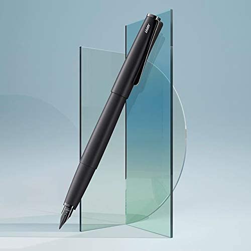 Lamy studio lx-all-black fountain pen, universal fountain pen in elegant all-metal housing - Image 3