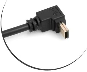 System-S Mini USB Male Reverse Angled 90 Degree USB OTG Host Cable to USB Type A (Female) Adapter Cable 13.5 cm - Image 2