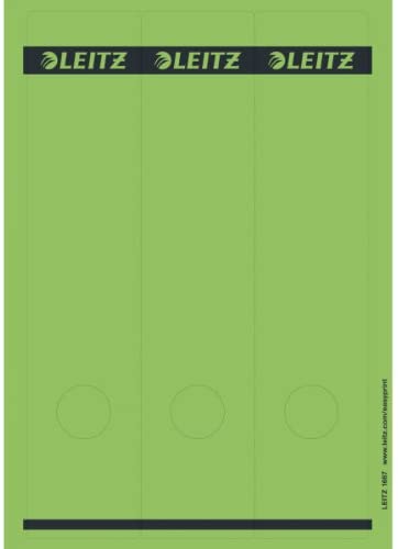 Leitz PC-Writeable Spine Labels Self-Adhesive for Standard and Hard Cardboard Folders Pack of 75, Long and Wide Format