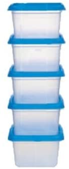 Lakeland Stack-a-Boxes Food Storage Containers, 200ml, Pack of 5, Clear
