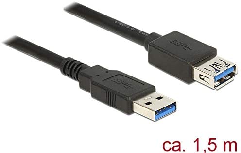 DeLock Verlà ¤ ngerungskabel USB 3.0 SuperSpeed A Male to USB 3.0 Type A Female 1.5 m Black - Image 2