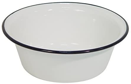 Karl Kruger Household Enamel Bowl, White, 40 cm