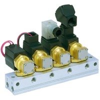SMC VX3345V-00-5DZ1 3 Port Solenoid Valve, Direct Operated for Manifold