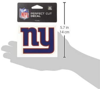 WinCraft NFL New York Giants 63059011 Perfect Cut Color Decal, 4" x 4", Black, 10.2L x 10.2W cm - Image 2