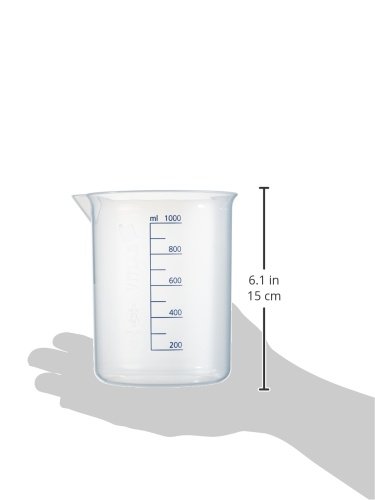 Neolab 1635 Griffinbecher, Graduated, 1000 ml, Transparent (milky) - Image 2