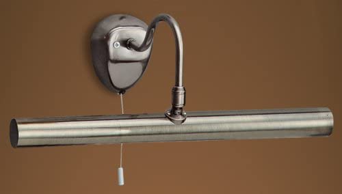 Antique Brass 35cm Picture Light with Pull Switch - 3008AB, 360mm x 360mm x 130mm - Image 2