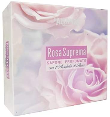L'Amande Rosa Suprema Scented Soap in Gift Box - 150 g, 150 g (Pack of 1)