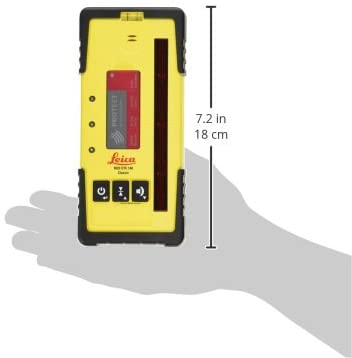 Leica 789923 - Receptor Rod Eye 140 Classic para niveles láser rotativos Rugby, Yellow, talla única - Image 2