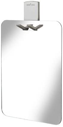 Croydex Shaving Shower Mirror, Acrylic, 202mm x 153mm x 2mm, 202mm x 153mm x 2mm, Silver, 20.2L x 15.3W cm
