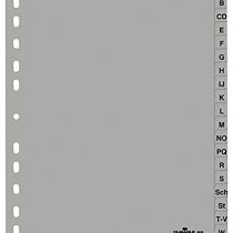 Durable Dividers DIN A4 A-Z, 1–Piece, Grey, 6520–10