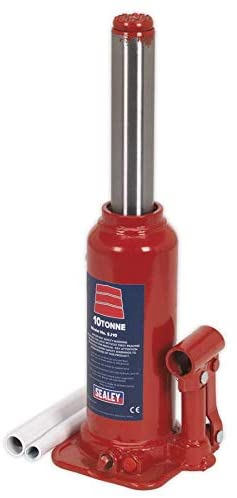 Sealey Sj10 Bottle Jack 10Tonne, White, 10 Ton - Image 2