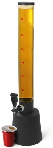 Drinkstuff Gulp Beer Tower Dispenser, 3.5L Beer Dispenser for Home Bars Parties & Events