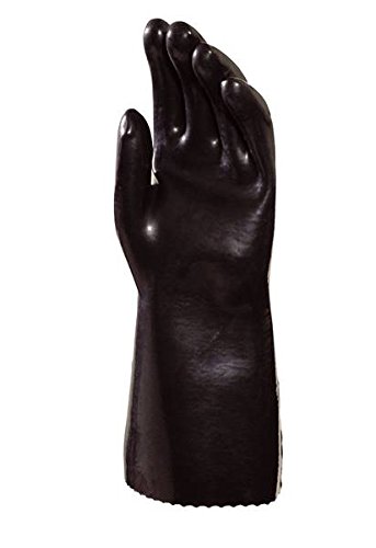 MAPA Professional FLUO TECH 344, Size 10, Protective Gloves, (1 Pair), black, 10 (XL)