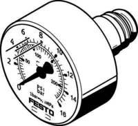 Festo 543487 PAGN-26-16-P10 Pressure Gauge, White