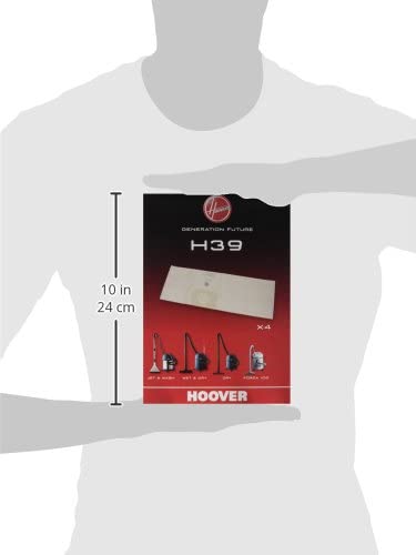 Hoover - 9189051 H39-Paper Bag for Vacuum Cleaner(pack of 4), White - Image 2