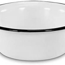 Karl Kruger Household Enamel Bowl, White, 16 cm