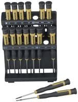Proxxon 28148 Set of Micro Screwdrivers, 15-Piece, Green