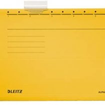 Esselte Leitz Alpha-Suspension File-Landscape Format with Side Tabs ® Premium Card Yellow