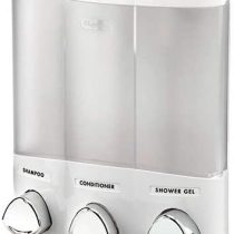 Better Living Products Aviva Trio soap/shampoo/gel dispenser, white