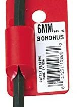 Bondhus 15858 HL3.5S Barcoded L-Wrench 3.5mm, Red, One Size