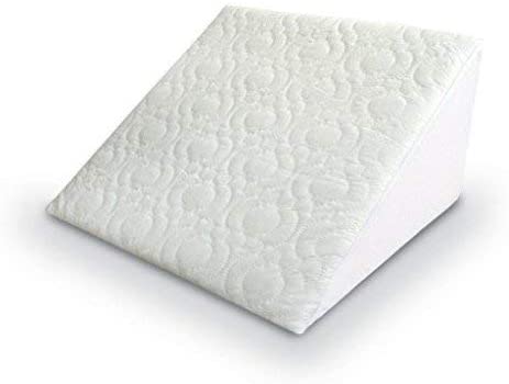 Wedge Pillow Orthopaedic Acid Reflux Back Bed Support with Cover Washable, White, 51x46x28 cm (Pack of 1)