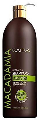 KATIVA Macadamia Hydrating Shampoo, Single, 1000 Mil, 1 l (Pack of 1)