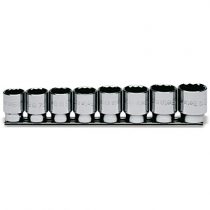 Beta 9200142 Model 920 B/SB8 Bi-hex Hand Sockets for Item 920b On Support, 1/2 Drive, 8 Pieces