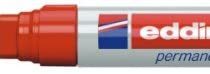 edding 850 Permanent Marker - Red - 1 Pen - Chisel Tip 5-15 mm - for Bold Markings - Waterproof, Quick-Drying, Smear-Proof Pens - for Cardboard, Plastic, Glass, Wood, Metal and Fabric