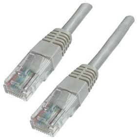 Aptii CAT 6 Network Cable. Ethernet LAN 10/100/1000 Gigabit Patch Lead Grey 8m, Gold,Grey