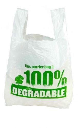 Details about   100% Degradable Eco Plastic Shopping Vest Carrier Bags Large X Large 
