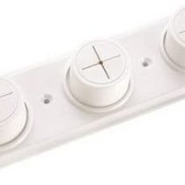 Croydex DB361510U Triple Cloth Holder, Beige