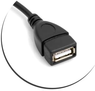 System-S Mini USB Male Reverse Angled 90 Degree USB OTG Host Cable to USB Type A (Female) Adapter Cable 13.5 cm - Image 3