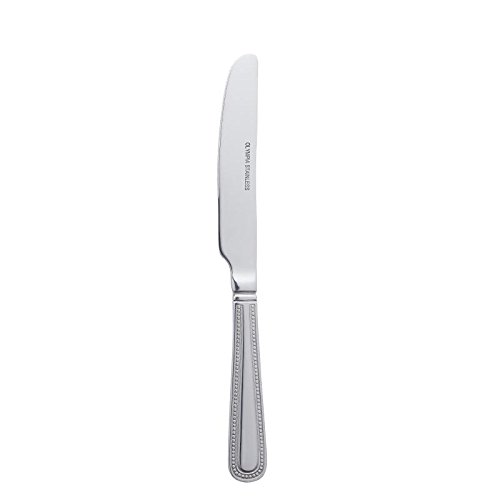 Olympia Bead Dessert Knife St/St (Box 12), Silver, Pack of 1