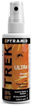 Pyramid Trek Ultra. Long Lasting DEET Insect/Mosquito Repellent DEET Spray - 60ml, 60 ml (Pack of 1)