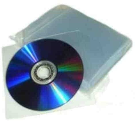 eXpress Net 100 Plastic CD Wallets-Clear CD / DVD Sleeves - High Quality