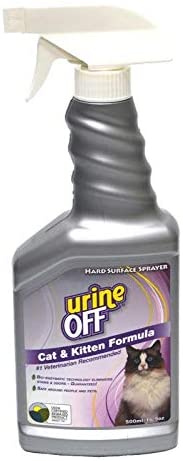 urineOFF Odor and Stain Remover for Cats Sprayer Top 16.9oz, 16.9 Fl Oz (Pack of 1)